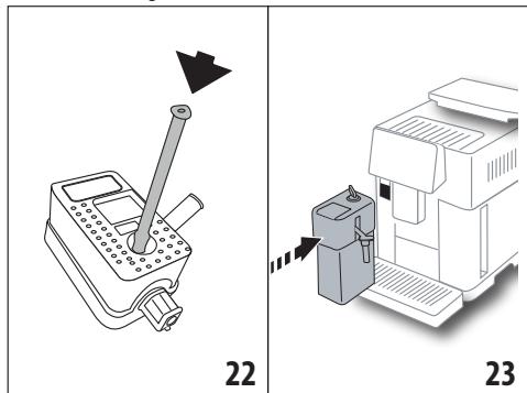 DELONGHI ECAM612.55.SB PrimaDonna Soul - Remplir et replacer la carafe à lait - 2