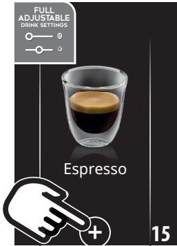 DELONGHI ECAM612.55.SB PrimaDonna Soul - Personnalisation de la boisson - 1