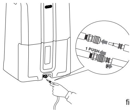 DELONGHI Tasciugo Ariadry  DD230P - C) Évacuation en continu avec pompe (sur certains modèles uniquement) - 1