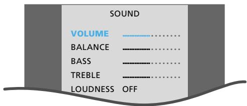 BANG & OLUFSEN BEOCENTER AV5 - Que trouve-t-on sur le menu SOUND? - 2