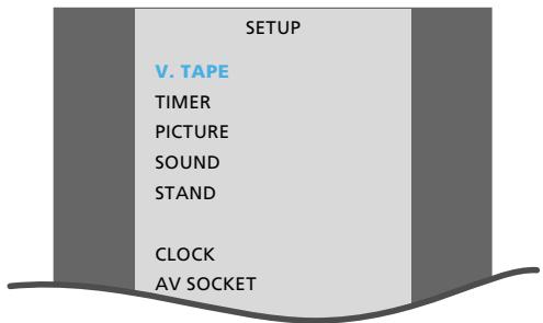 BANG & OLUFSEN BEOCENTER AV5 - Pour accéder au menu principal du magnétoscope... - 1