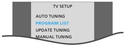 BANG & OLUFSEN BEOCENTER AV5 - Utilisation des listes de programmes - 2