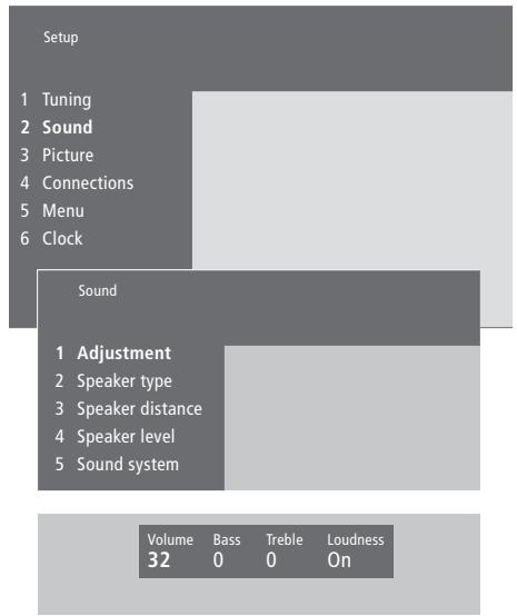 BANG & OLUFSEN BeoSystem 1 - Modifier le volume, les basses, les aigus ou l'intensité - 1