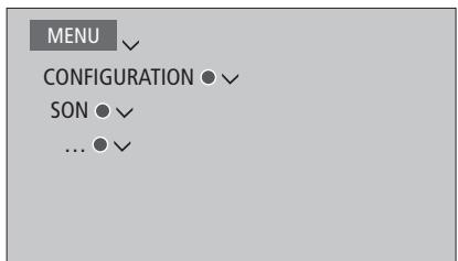 BANG & OLUFSEN BeoSystem 4 (Beoremote One) - Fonctionnement du menu - 1