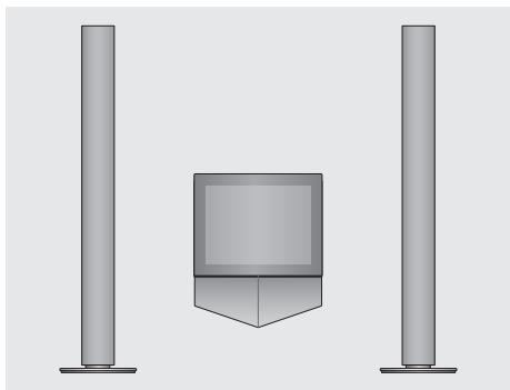 BANG & OLUFSEN BeoVision 1 - Ajuster la balance entre les enceintes etCHOISIR une combinaison d'enceintes - 1
