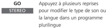 BANG & OLUFSEN BeoVision 1 - Modifier le type de son ou la langue - 6