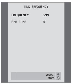 BANG & OLUFSEN Beovision 3-28 - Contenu du menu supplémentaire TV MANUAL TUNING... - 1