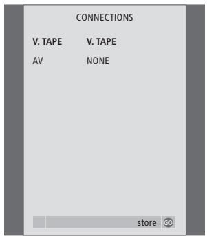 BANG & OLUFSEN Beovision 3-28 - Contenu du menu STAND POSITIONS... - 1