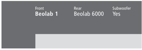BANG & OLUFSEN Beovision 4 - Contenu du menu Adjustment... - 1
