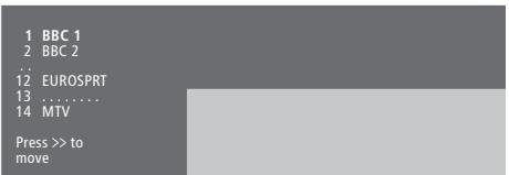 BANG & OLUFSEN Beovision 4 - Contenu du menu Activate timer... - 1