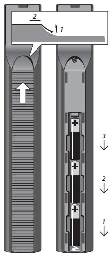 BANG & OLUFSEN BeoVision 6 - Changement des piles de la Beo4 - 1