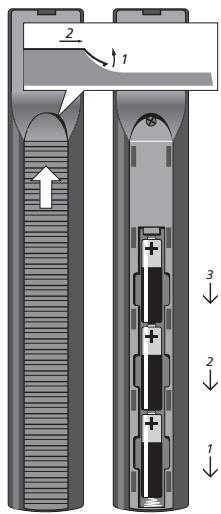 BANG & OLUFSEN BeoVision 8 - Changement des piles de la Beo4 - 1