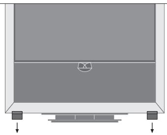 BANG & OLUFSEN BeoVision 9 - Retrait des supports - 1
