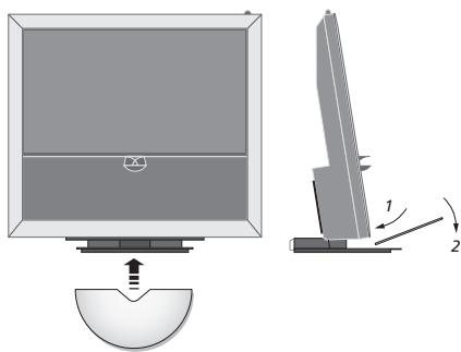BANG & OLUFSEN BeoVision 9 - Fixation du cadre de la base - 1