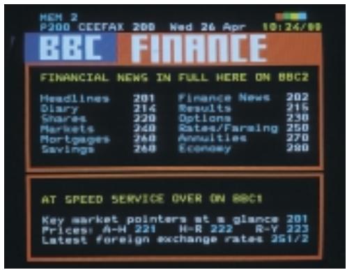 BANG & OLUFSEN Beovision Avant (1995-2005) - Utilisation du système Fastext - 1