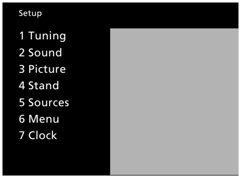 BANG & OLUFSEN Beovision Avant (1995-2005) - Menu guide... - 2