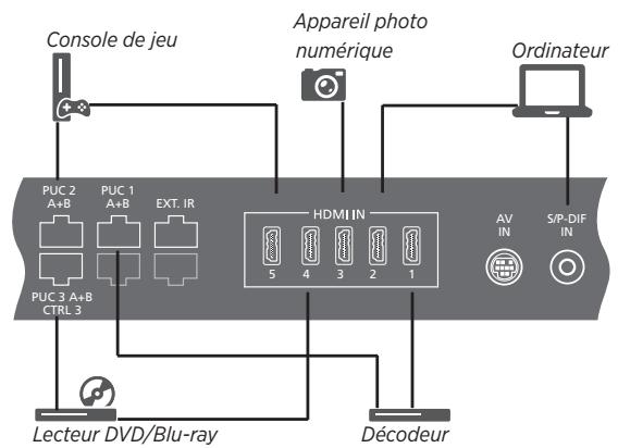 BANG & OLUFSEN BeoVision Avant 2014/ BeoVision Avant–55/ BeoVision Avant–75/ BeoVision Avant–85 - Connector des sources numériques - 1