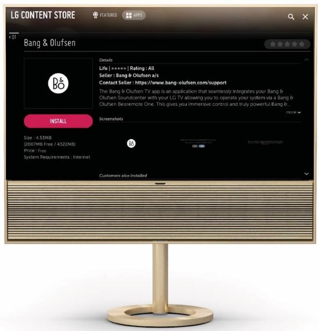 BANG & OLUFSEN BEOVISION CONTOUR - APPLICATION TV BANG &amp; OLUFSEN - 1