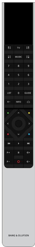 BANG & OLUFSEN BEOVISION CONTOUR - Utilisation de votre télécommande - 1