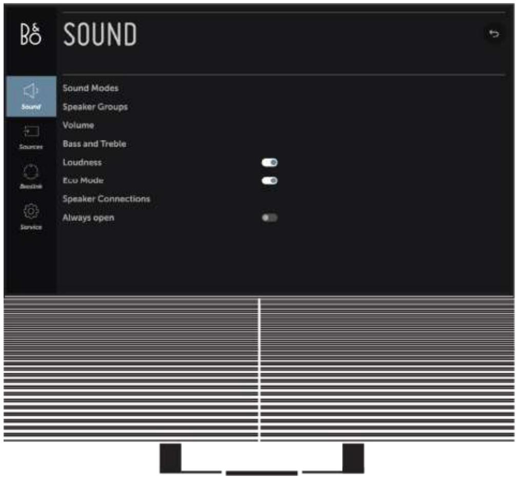 BANG & OLUFSEN Beovision Harmony - Navigation dans les menus - 1