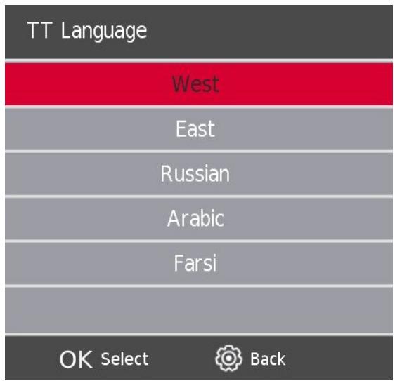 THOMSON 24HD2S13 - Langue du TT (Télétexte) - 1