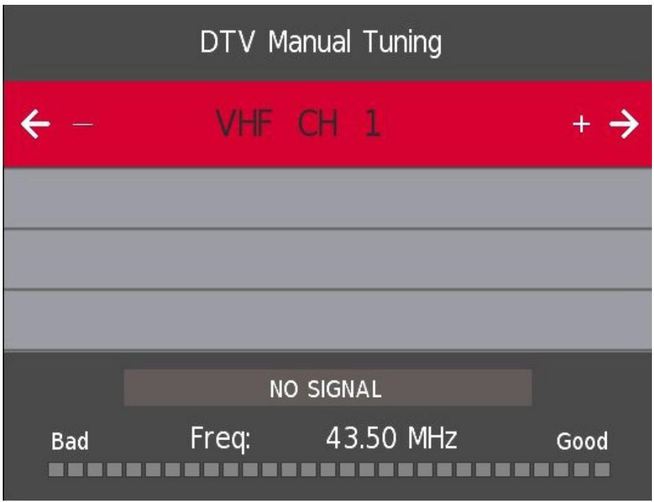 THOMSON 24HD2S13 - Syntonisation manuelle DTV - 1