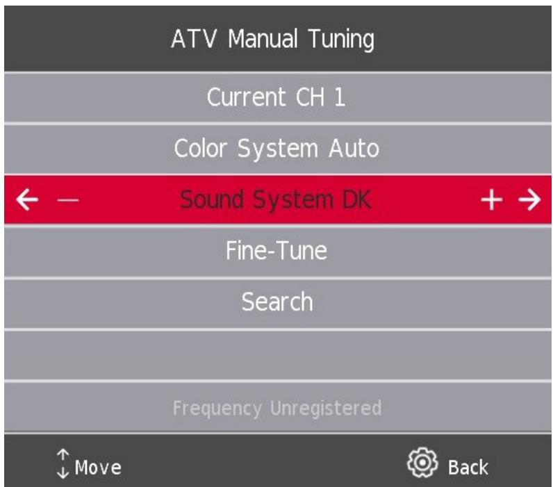 THOMSON 24HD2S13 - Syntonisation manuelle ATV - 1