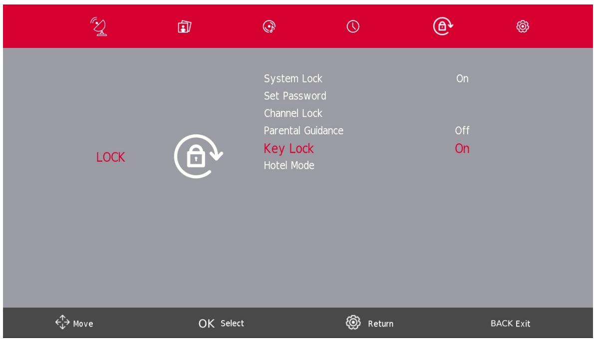 THOMSON 24HD2S13 - Verrouillage des touches - 1