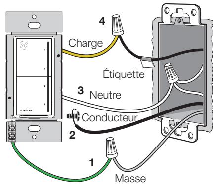 Lutron HRST-ANF - Raccorder la commande du ventilateur - 1