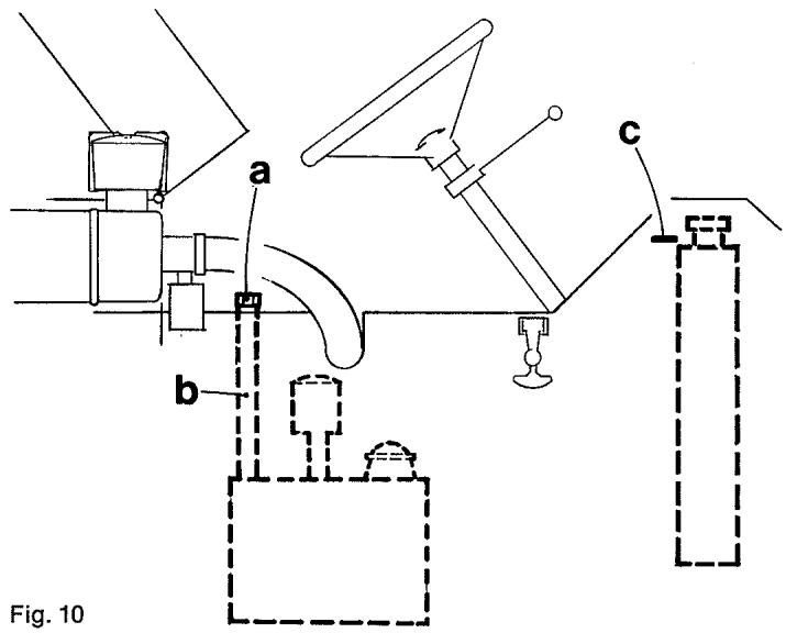 AEBI Terratrac TT 77 - Huile d'hydraulique - contrôle et replissage (fig. 10) - 1