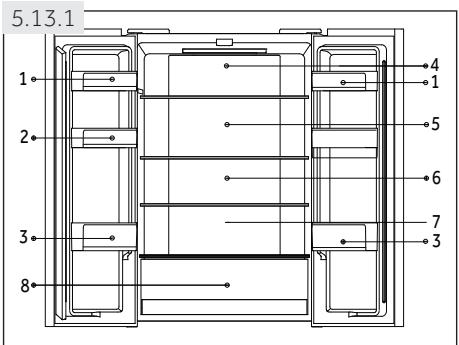 HAIER HFR5719EWMG - Conservation dans le compartment réfrigérateur - 1