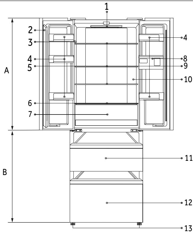 HAIER HFR5719EWMG - Images des apparêls (Fig. 3) - 1