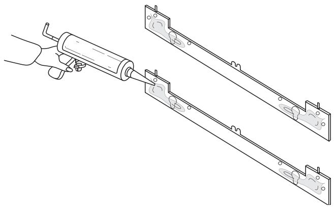 MAYTAG MCIT8030SB, MCIT8036SB - Installation des supports dans le plan de travail en marbre : - 3