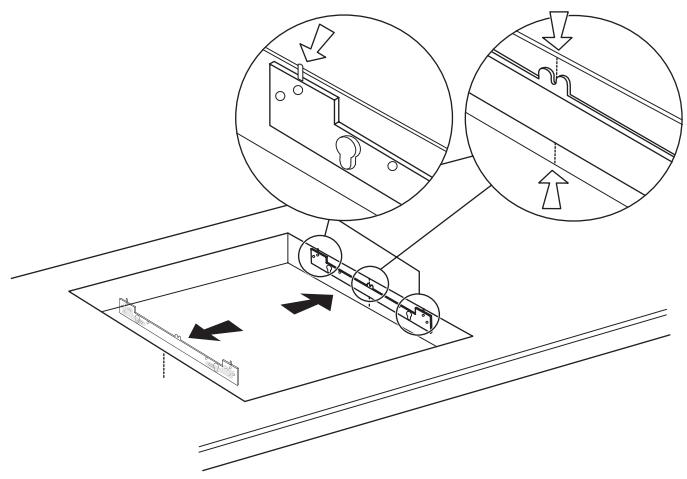 MAYTAG MCIT8030SB, MCIT8036SB - Installation des supports dans le plan de travail en marbre : - 4
