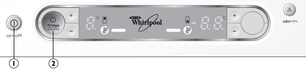 WHIRLPOOL ARC 6680/IX - Alarmes réfrigérateur - 1