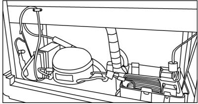 WHIRLPOOL WHK2 6493W X5E - Retrait du polystyrene sur le compressor - 2