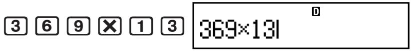 CASIO FC-100V (2nd edition / FINANCIAL CONSULTANT) - Changement du dernier caractère ou de la dernière fonction saisie - 1