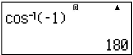 CASIO FC-100V (2nd edition / FINANCIAL CONSULTANT) - Conversion d'une valeur dans l'unité d'angle définie par défaut - 8