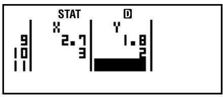 CASIO FC-100V - Calcul de régression linéaire - 11