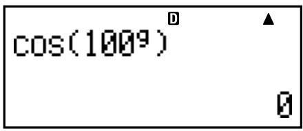 CASIO FC-200V (2nd edition / FINANCIAL CONSULTANT) - Conversion d'une valeur dans l'unité d'angle définie par défaut - 9