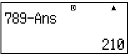 CASIO FC-200V (2nd edition / FINANCIAL CONSULTANT) - Saisie du contenu de la mémoire de dernier résultat dans une expression - 2