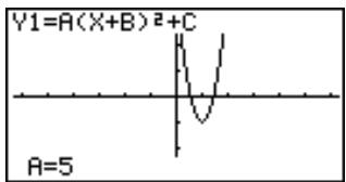 CASIO CFX-9850GB PLUS - Obtenir 10 fois le trace continu du graphe trace dans l'exemple précédent (page 184) - 8