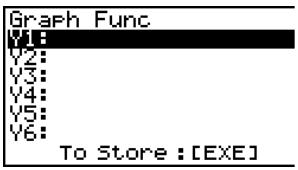 CASIO CFX-9850GB PLUS - Copie d'une formule de graphe de régression dans le mode de graphe - 1