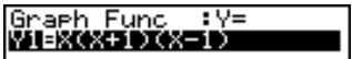 CASIO CFX-9850GB PLUS - Example 1 Utiliser le zoom sur cadre pour agrandir le graphe de - 1