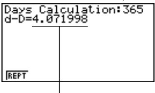 CASIO CFX-9850GB PLUS - Déterminer la date qui se trouve 1 000 jours avant le 1 janvier 2001 en utilisant une année de 365 jours - 1