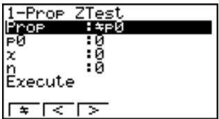 CASIO CFX-9850GB PLUS - - Test Z à 1 proportion - 1
