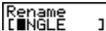 CASIO CFX-9850GB PLUS - Exemple Remplacer le nom de fichier TRIANGLE par ANGLE - 2