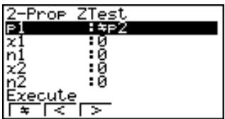 CASIO CFX-9850GB PLUS - - Test Z à 2 proportions - 1