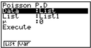 CASIO CFX-9850GB PLUS - - Probabilité de Poisson - 1