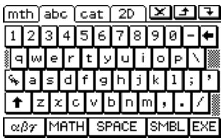 CASIO ClassPad 330 PLUS - 16-7 Spécification du format de clavier alphabétique - 1